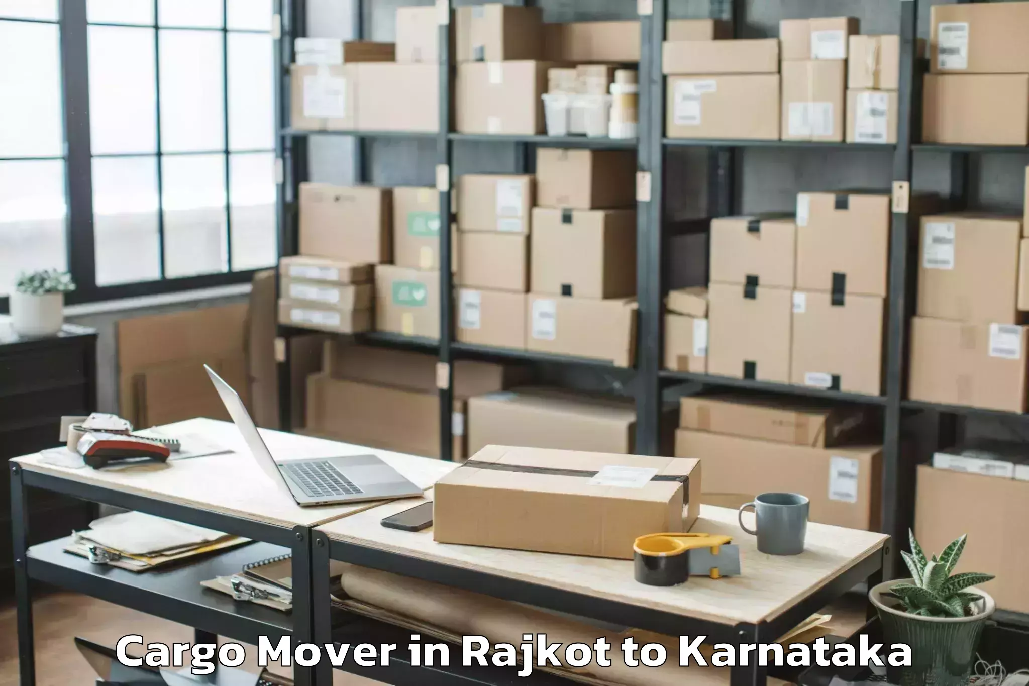 Leading Rajkot to Hosadurga Cargo Mover Provider